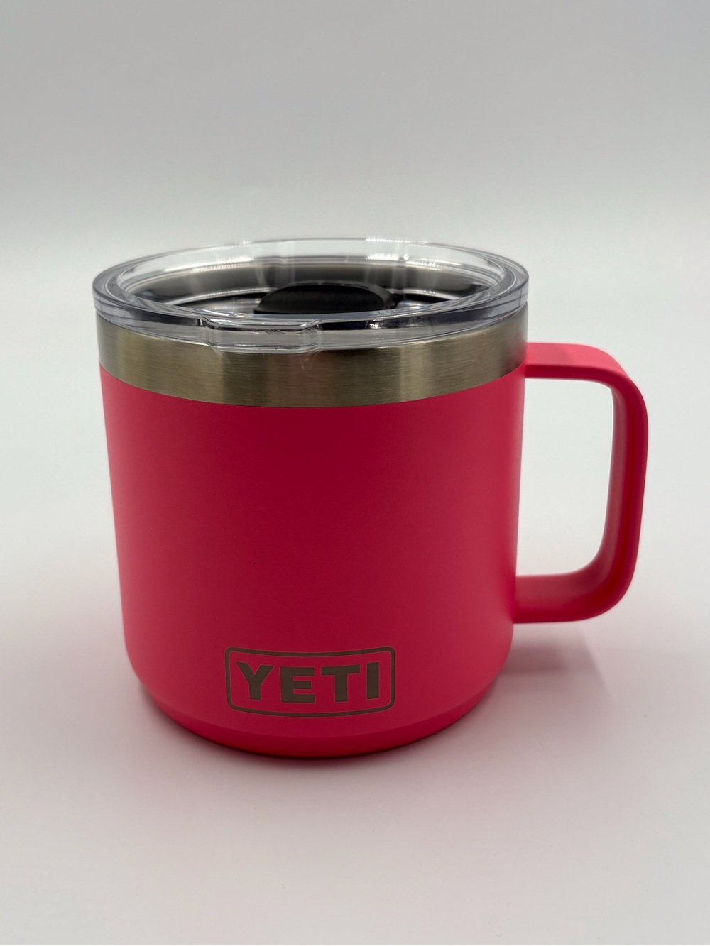 Yeti Tropical Pink Stainless Steel Travel Mug with Handle 14oz